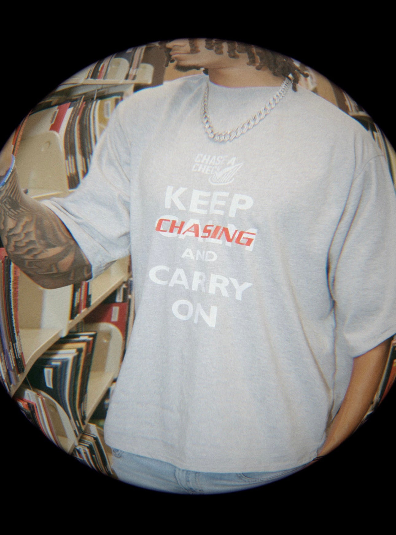 Keep chasing & carry on tee